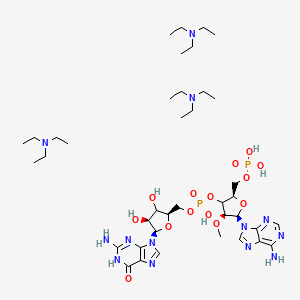 [(2R,4S,5R)-5-(2-amino-6-oxo-1H-purin-9-yl)-3,4-dihydroxyoxolan-2-yl]methyl [(2R,4S,5R)-5-(6-aminopurin-9-yl)-4-methoxy-2-(phosphonooxymethyl)oxolan-3-yl] hydrogen phosphate;N,N-diethylethanamine