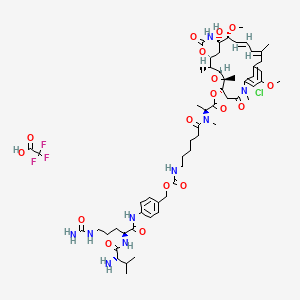 molecular formula C59H83ClF3N9O17 B12369755 Val-Cit-PABC-Ahx-May (TFA) 