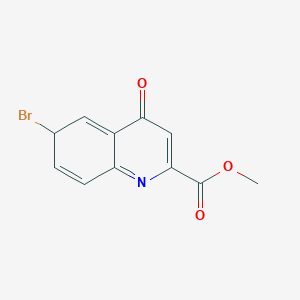 molecular formula C11H8BrNO3 B12369796 methyl 6-bromo-4-oxo-6H-quinoline-2-carboxylate 