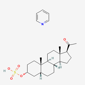 molecular formula C26H39NO5S B12369808 Pregnanolone sulfate (pyridinium) 