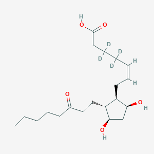 molecular formula C20H34O5 B12369825 (Z)-3,3,4,4-Tetradeuterio-7-[(1R,2R,3R,5S)-3,5-dihydroxy-2-(3-oxooctyl)cyclopentyl]hept-5-enoic acid 