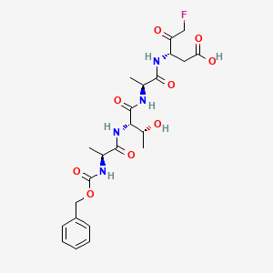 molecular formula C23H31FN4O9 B12369833 Cbz-Ala-Thr-Ala-Asp-CH2F 