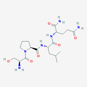 molecular formula C19H34N6O6 B12369836 Tetrapeptide-26 