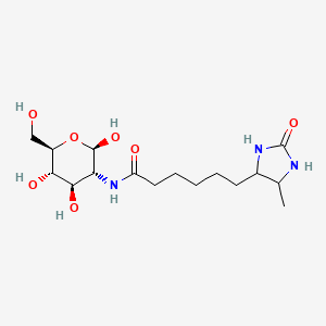 molecular formula C16H29N3O7 B12369845 Mannosamine Cdesthiobiotin adduct 