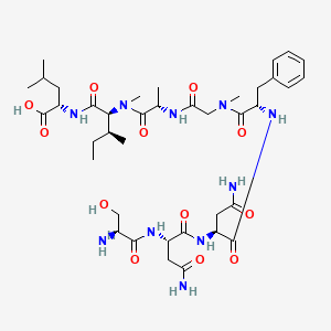 molecular formula C39H62N10O12 B12369877 SNNF(N-Me)GA(N-Me)IL 