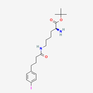 molecular formula C20H31IN2O3 B12369890 Lys(CO-C3-p-I-Ph)-O-tBu 