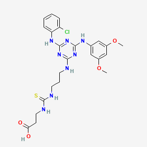 molecular formula C24H29ClN8O4S B12369908 SIRT5 inhibitor 9 