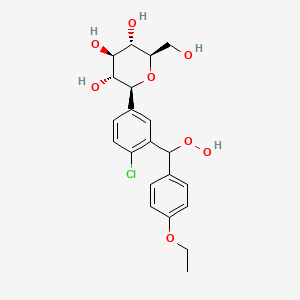 molecular formula C21H25ClO8 B12369943 Dapagliflozin impurity A 