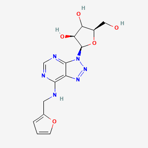 molecular formula C14H16N6O5 B12369951 8-Azakinetin riboside 