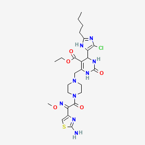 molecular formula C25H34ClN9O5S B12370018 Antibiofilm agent-5 