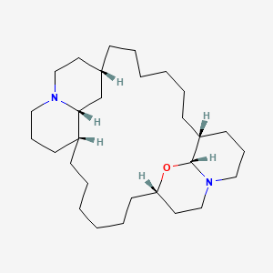 molecular formula C29H52N2O B12370051 (1R,8S,10R,15R,22S,29R)-9-oxa-11,25-diazapentacyclo[20.6.2.28,11.010,15.025,29]dotriacontane 