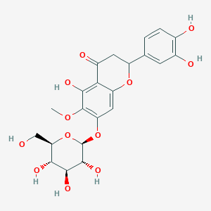 molecular formula C22H24O12 B12370063 5,7,3',4'-Tetrahydroxy-6-methoxyflavanone-7-glucoside 