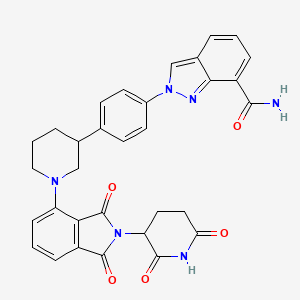 molecular formula C32H28N6O5 B12370064 PROTAC PARP1 degrader-1 