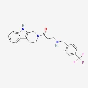 molecular formula C22H22F3N3O B12370185 ROS inducer 3 