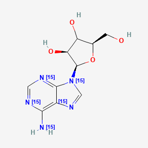 molecular formula C10H13N5O4 B12370225 Adenosine-15N5 