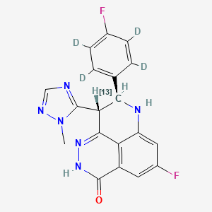 molecular formula C19H14F2N6O B12370236 Talazoparib-13C,d4 