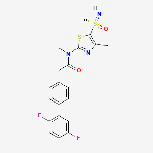 2-[4-(2,5-difluorophenyl)phenyl]-N-methyl-N-[4-methyl-5-(methylsulfonimidoyl)-1,3-thiazol-2-yl]acetamide