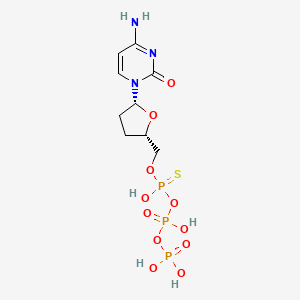 molecular formula C9H16N3O11P3S B12370253 ddCTP|AS 