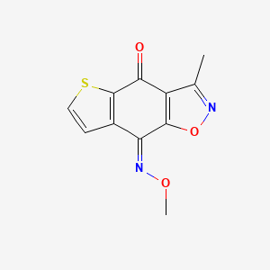 molecular formula C11H8N2O3S B12370271 Antifungal agent 96 