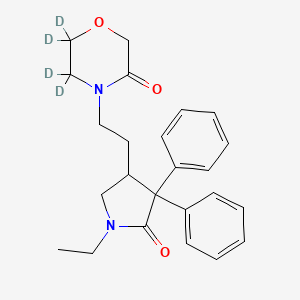 molecular formula C24H28N2O3 B12370300 2-Ketodoxapram-d4 