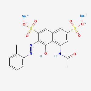 2,7-Naphthalenedisulfonic acid,5-(acetylamino)-4-hydroxy-3-[(2-methylphenyl)azo]-, disodium salt