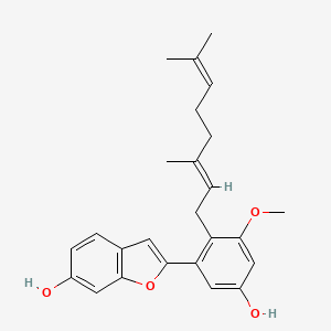 molecular formula C25H28O4 B1237034 Mulberrofuran A CAS No. 68978-04-1