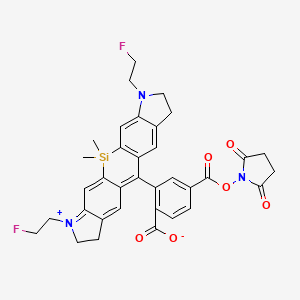 molecular formula C35H33F2N3O6Si B12370347 SiR700-CH2F 