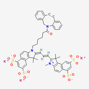 molecular formula C53H46K3N3O13S4 B12370391 Sulfo-Cy3.5-DBCO 