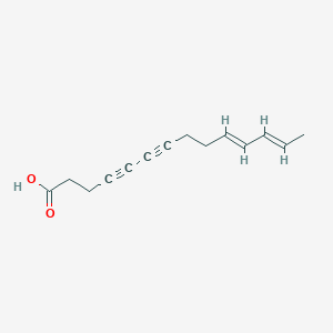 molecular formula C14H16O2 B1237042 10E,12E-tetradecadiene-4,6-diynoic acid 