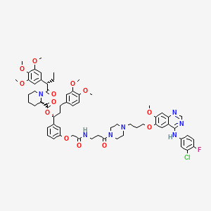 molecular formula C63H75ClFN7O13 B12370436 GePhos1 