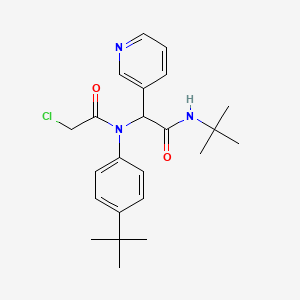 molecular formula C23H30ClN3O2 B12370450 SARS-CoV-2-IN-75 