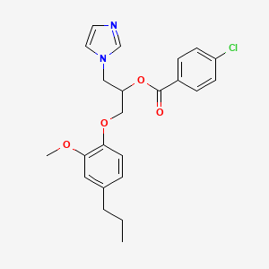 molecular formula C23H25ClN2O4 B12370475 Antifungal agent 70 