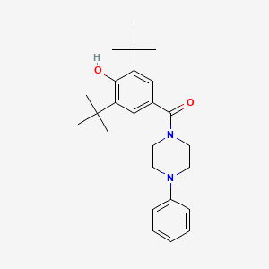 molecular formula C25H34N2O2 B12370484 (3,5-Di-t-butyl-4-hydroxy-phenyl)-(4-phenyl-piperazin-1-yl)-methanone 