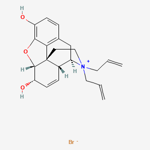 molecular formula C22H26BrNO3 B1237054 Diallylnormorphinium bromide CAS No. 69576-07-4