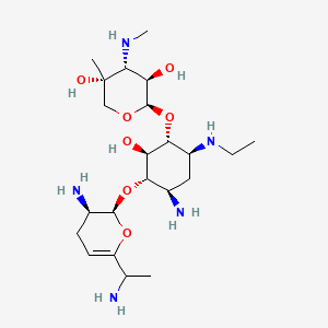 molecular formula C22H43N5O7 B12370549 Vertilmicin sulfate 