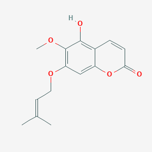 molecular formula C15H16O5 B1237055 异钝叶素 