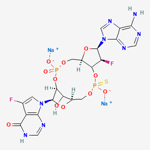 molecular formula C21H20F2N8Na2O11P2S B12370564 STING agonist-35 