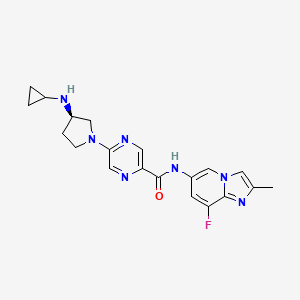 molecular formula C20H22FN7O B12370594 mHTT-IN-2 