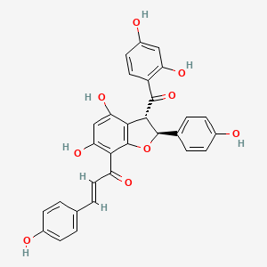 molecular formula C30H22O9 B12370598 2,3-Dihydrocalodenin B 