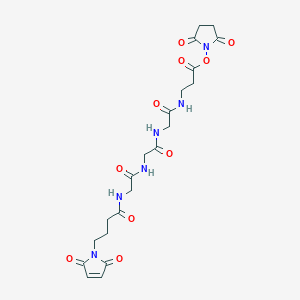 molecular formula C21H26N6O10 B12370602 Mal-GGG-Bal-NHS ester 