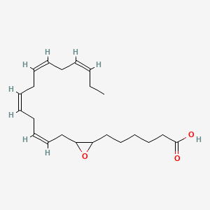 molecular formula C22H34O3 B12370607 6-[3-[(2Z,5Z,8Z,11Z)-tetradeca-2,5,8,11-tetraenyl]oxiran-2-yl]hexanoic acid 