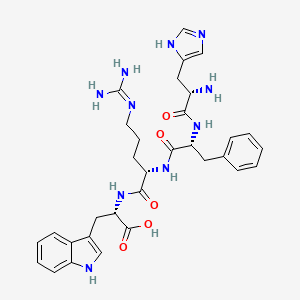 molecular formula C32H40N10O5 B12370613 H-His-D-Phe-Arg-Trp-OH 