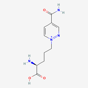 4-Carbamoyl-1-[(S)-4-amino-4-carboxybutyl]pyridazin-1-ium