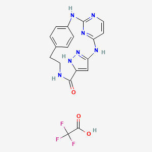 molecular formula C18H16F3N7O3 B12370632 Bmpr2-IN-1 (tfa) 