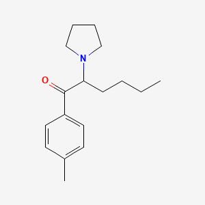 molecular formula C17H25NO B1237064 2-(Pyrrolidin-1-yl)-1-(p-tolyl)hexan-1-one CAS No. 34138-58-4