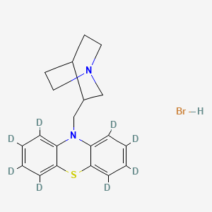 molecular formula C20H23BrN2S B12370673 Mequitazine-d8 (hydrobromide) 