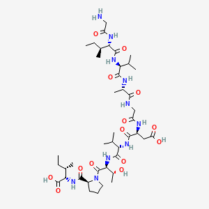 molecular formula C42H72N10O14 B12370676 H-Gly-Ile-Val-Ala-Gly-Asp-Val-Thr-Pro-Ile-OH 