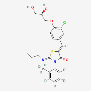 molecular formula C23H25ClN2O4S B12370682 Ponesimod-d7 