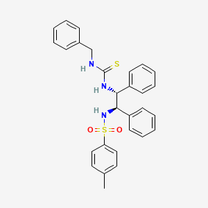 molecular formula C29H29N3O2S2 B12370686 Antifungal agent 65 