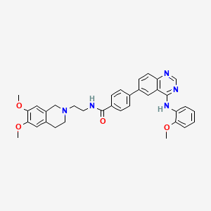 molecular formula C35H35N5O4 B12370722 P-gp inhibitor 16 